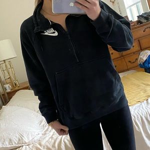 Black Nike half zip up